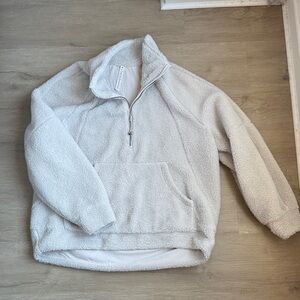 lululemon athletica White Sherpa quarter zip